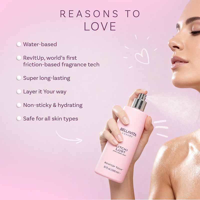 Bellavita Luxury Hair & Body Mist - Litchi Lust - Image 5